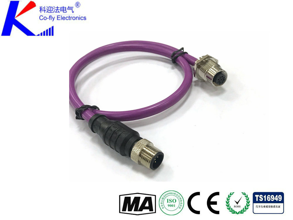 DP總線系統(tǒng)M12插座PROFIBUS 2芯-M12-B編碼前鎖數(shù)據(jù)連接器