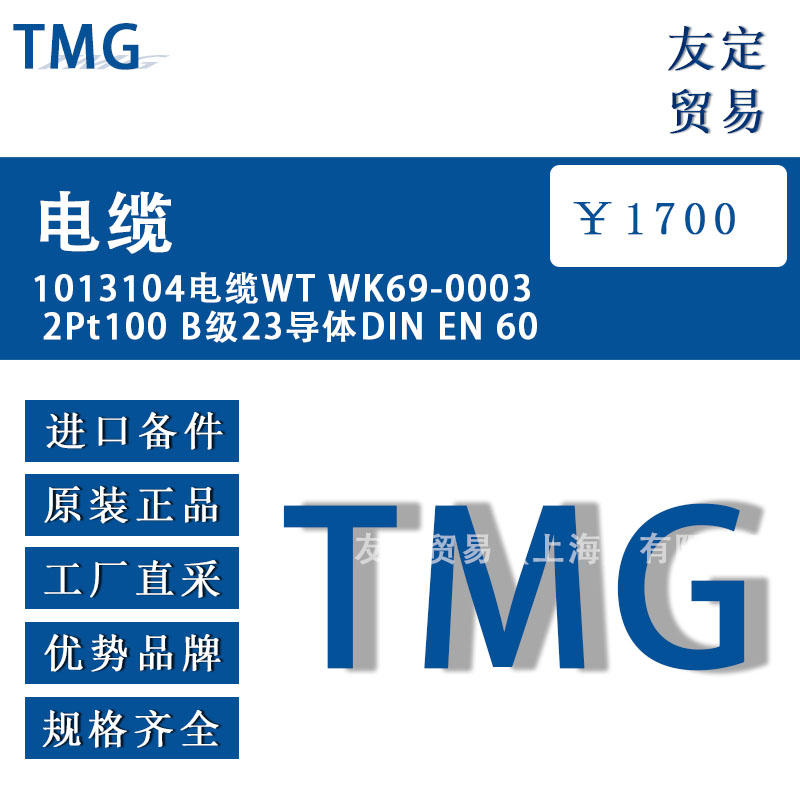 德國(guó)TMG  1013104  WT WK69-00032Pt100 B級(jí)23導(dǎo)體DIN EN 60電纜